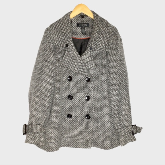 Lane Bryant Blazer Coat Black & white Plaid Tweed Plus Size 22/24 - Picture 1 of 7